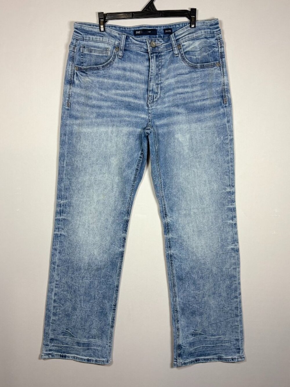 BKE Jake Straight Leg Jeans Light Wash Denim Mens Size 34X32